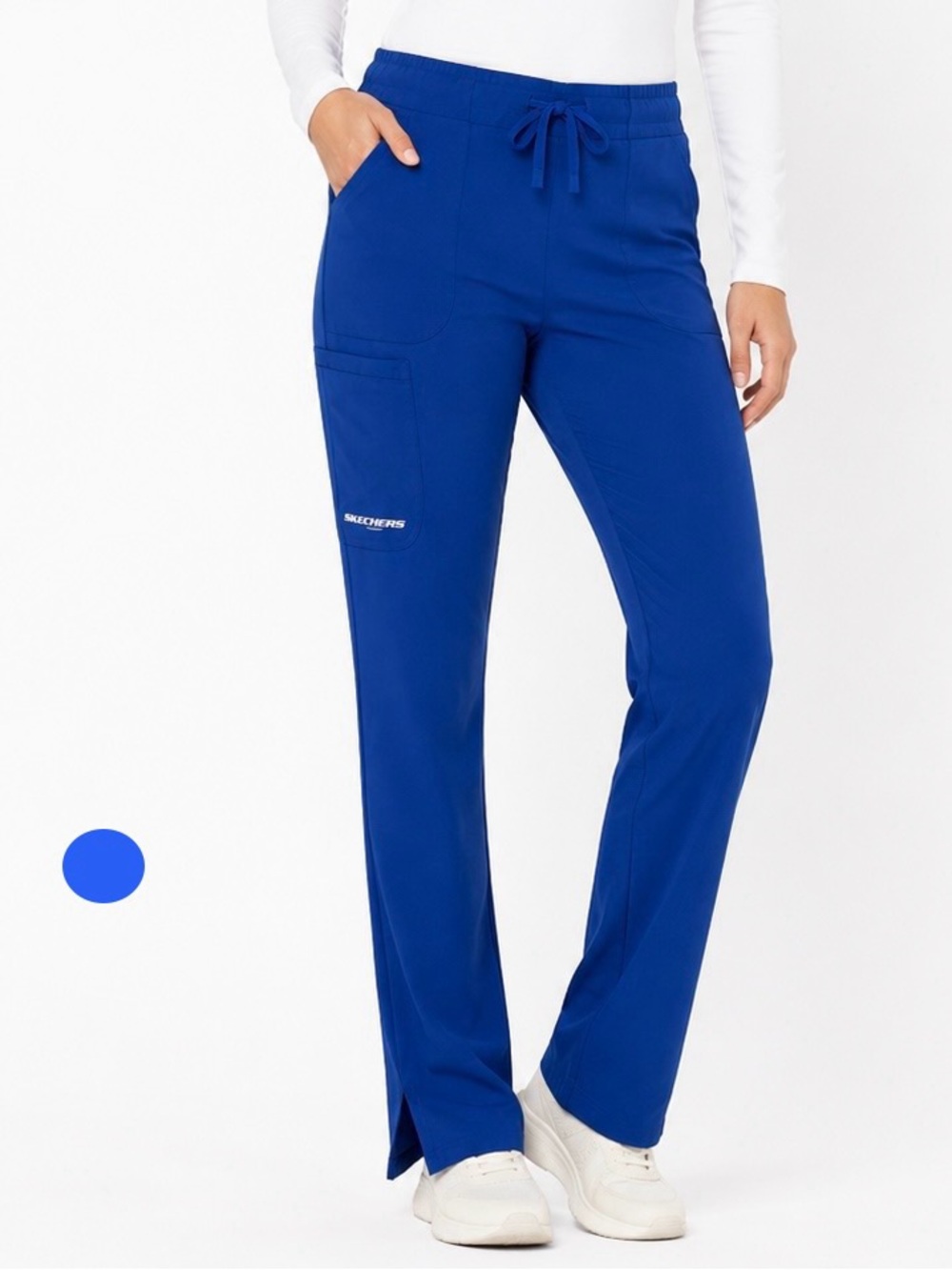 Skechers by Barco Royal Blue Scrub Pants Medium Petite